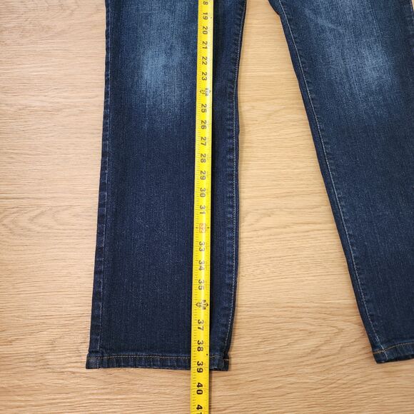 Lee Modern Jeans Mens 34x32 Blue Denim Straight Fit Tapered Leg Stretch Outdoors - Picture 6 of 11